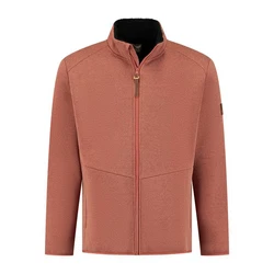 MGO Strickjacke Tom Cardigan Men Orange/Rot/Braun