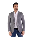 Denim Distriqt Jerseysakko Sportliches Herren Jersey Sakko mit besonderen Details Antracite