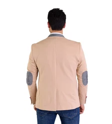 Denim Distriqt Jerseysakko Sportliches Herren Jersey Sakko mit besonderen Details Apricot
