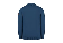 Travelin' Strickpullover Travelin' Coll Oulu Men Blau