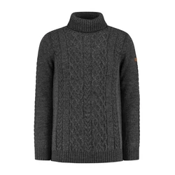 Travelin' Strickpullover Travelin' Coll Oulu Men Dunkel-Anthrazit