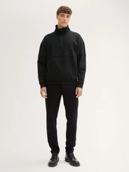 TOM TAILOR DENIM Hose Schwarz/Dunkelgrau/Beige