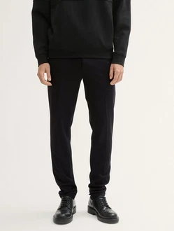 TOM TAILOR DENIM Hose Schwarz/Dunkelgrau/Beige