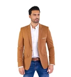 Denim Distriqt Sportliches Herren Slim Fit Jersey Sakko Camel