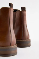 Next Chelsea-Stiefel Chelseaboots Braun/Beige
