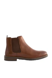 Chelsea-Stiefel aus gewachstem Leder Chelseaboots (1-tlg)