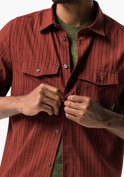 Jack Wolfskin Funktionshemd THOMPSON SHIRT MEN Braun/Rot/Dunkelrot