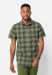 Jack Wolfskin Funktionshemd HIGHLANDS SHIRT Dunkelgrün/Grün