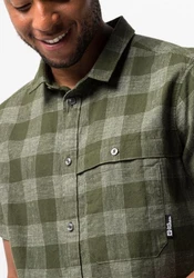 Jack Wolfskin Funktionshemd HIGHLANDS SHIRT Dunkelgrün/Grün