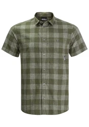 Jack Wolfskin Funktionshemd HIGHLANDS SHIRT Dunkelgrün/Grün