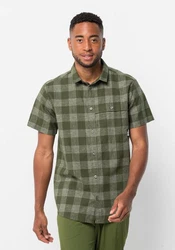 Jack Wolfskin Funktionshemd HIGHLANDS SHIRT Dunkelgrün/Grün