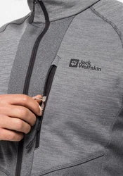 Jack Wolfskin Fleecejacke BLATTSTEIG FZ Grau/Dunkelgrau/Hellgrau