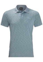 Jack Wolfskin TRAVEL POLO Hellblau/Blau/Grau