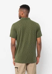 Jack Wolfskin TRAVEL POLO Grün/Dunkelgrün