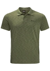 Jack Wolfskin TRAVEL POLO Grün/Dunkelgrün
