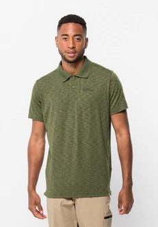 Jack Wolfskin TRAVEL POLO Grün/Dunkelgrün Jack Wolfskin TRAVEL POLO Grün/Dunkelgrün