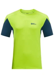Jack Wolfskin T-Shirt NARROWS Blau/Grün/Türkis/Neonfarben