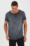 Blend Rundhalsshirt BLEND BHMino Dunkelblau/Dunkelgrau/Grau/Hellgrau