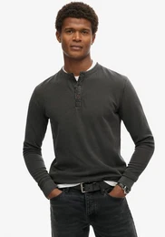 T-Shirt Vintage Textured Grandad Top