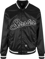 Starter Black Label Satin College Jacket Schwarz