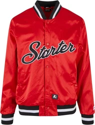 Starter Black Label Satin College Jacket Braun/Rot/Dunkelrot
