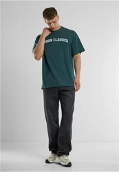 URBAN CLASSICS T-Shirt UC College Logo Tall Tee Grün/Dunkelgrün/Türkis