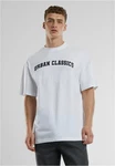 URBAN CLASSICS T-Shirt UC College Logo Tall Tee Grau/Rot/Creme/Hellblau/Weiß