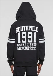 Southpole Hoodie College Zip Hoody Schwarz/Dunkelgrau