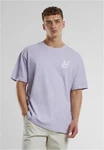 URBAN CLASSICS T-Shirt UC Weavy Logo Heavy Oversized Tee Lila