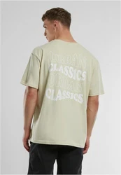 URBAN CLASSICS T-Shirt UC Weavy Logo Heavy Oversized Tee Hellgrün/Khaki/Dunkelgrün/Grün