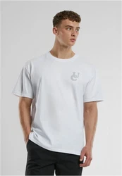 URBAN CLASSICS T-Shirt UC Weavy Logo Heavy Oversized Tee Grau/Weiß/Hellblau/Schwarz