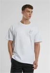 URBAN CLASSICS T-Shirt UC Weavy Logo Heavy Oversized Tee Grau/Weiß/Hellblau/Schwarz