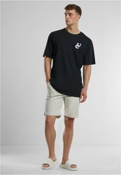 URBAN CLASSICS T-Shirt UC Weavy Logo Heavy Oversized Tee Schwarz