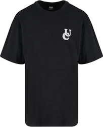 URBAN CLASSICS T-Shirt UC Weavy Logo Heavy Oversized Tee Schwarz