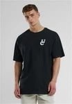 URBAN CLASSICS T-Shirt UC Weavy Logo Heavy Oversized Tee Schwarz