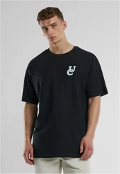 URBAN CLASSICS T-Shirt UC Weavy Logo Heavy Oversized Tee Schwarz