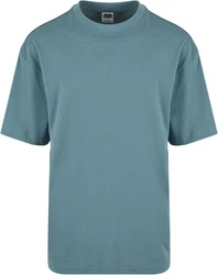 URBAN CLASSICS T-Shirt UC Signature Logo Tall Tee Türkis/Blau/Grün