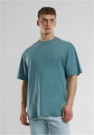 URBAN CLASSICS T-Shirt UC Signature Logo Tall Tee Türkis/Blau/Grün