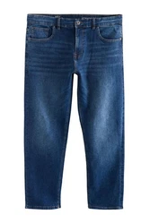 Next Straight Jeans Classic Straight Fit Jeans mit Stretch Blau/Dunkelblau/Hellblau