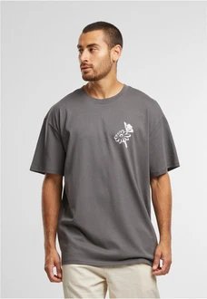 MisterTee T-Shirt Bold Actions Oversize Tee Lila/Hellgrau/Neonfarben/Dunkelgrau