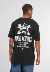 MisterTee T-Shirt Bold Actions Oversize Tee Schwarz/Grau