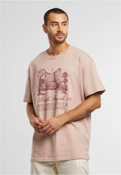 MisterTee Etoile Royale Oversize Tee (1-tlg) Beige/Braun/Lila/Rosa