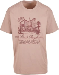 MisterTee Etoile Royale Oversize Tee (1-tlg) Beige/Braun/Lila/Rosa