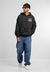 MisterTee Live Bold Oversize Hoody Schwarz/Orange/Beige