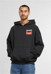MisterTee Live Bold Oversize Hoody Schwarz/Orange/Beige
