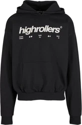MisterTee Kapuzensweatshirt Highrollers Oversize Hoody Lila/Hellblau
