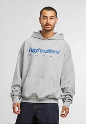 MisterTee Kapuzensweatshirt Highrollers Oversize Hoody Grau/Hellgrau
