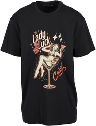 MisterTee Lady Luck Oversize Tee Schwarz/Grün/Rot/Hellblau/Grau