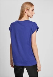 URBAN CLASSICS T-Shirt Pre-Pack Ladies Extended Shoulder Tee Blau/Dunkelblau