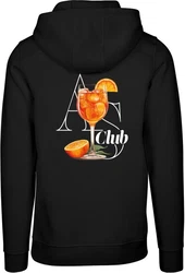 MisterTee Kapuzensweatshirt A S Club Hoody Rot/Hautfarben/Orange/Neonfarben
